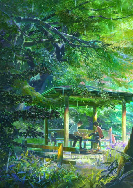 The Garden of Words anime cover